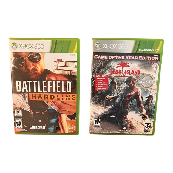 Battlefield Hardline, Dead Island Game of the Year Lot of 2 Xbox 360 Games - Picture 1 of 4